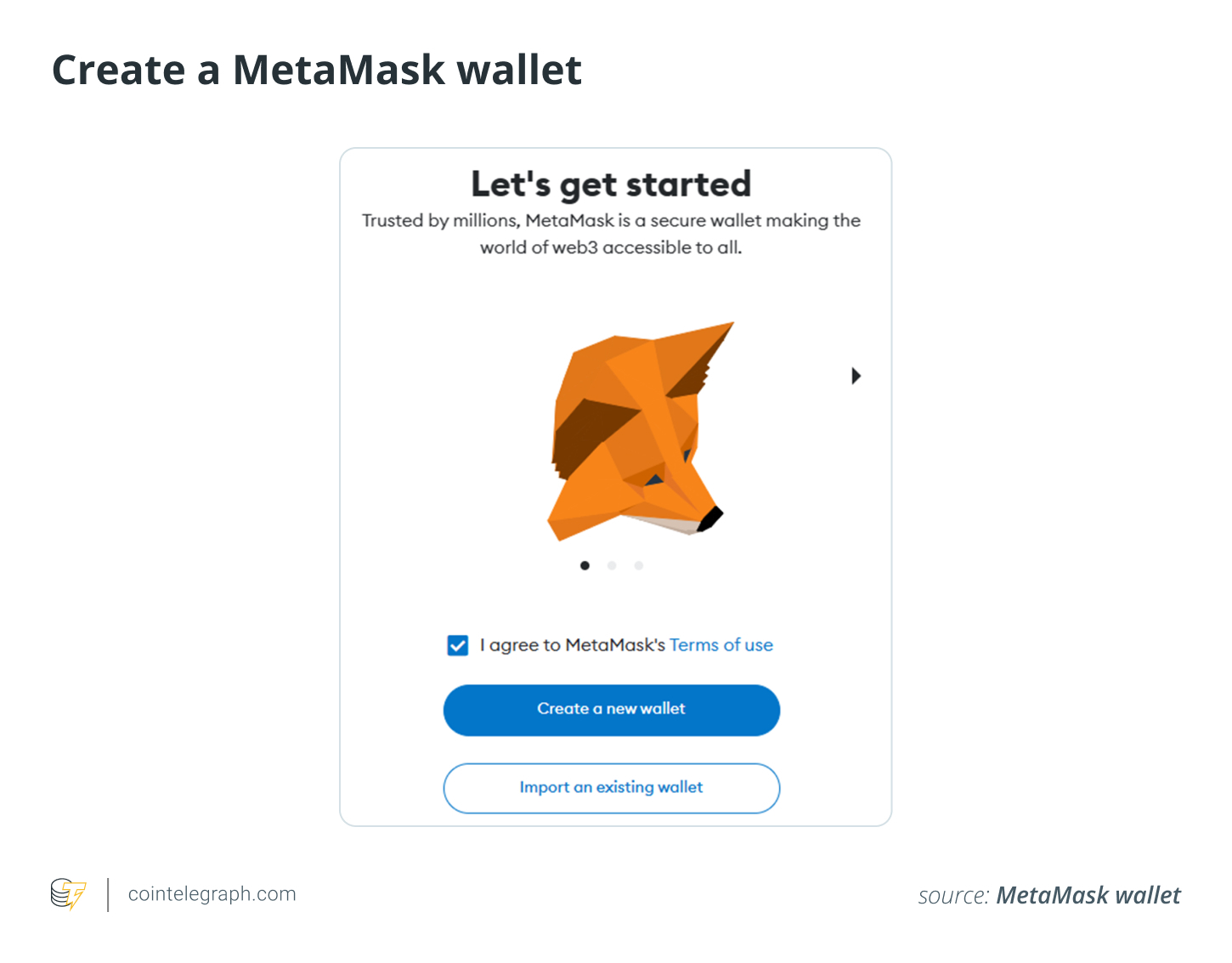 MetaMask را نصب کنید