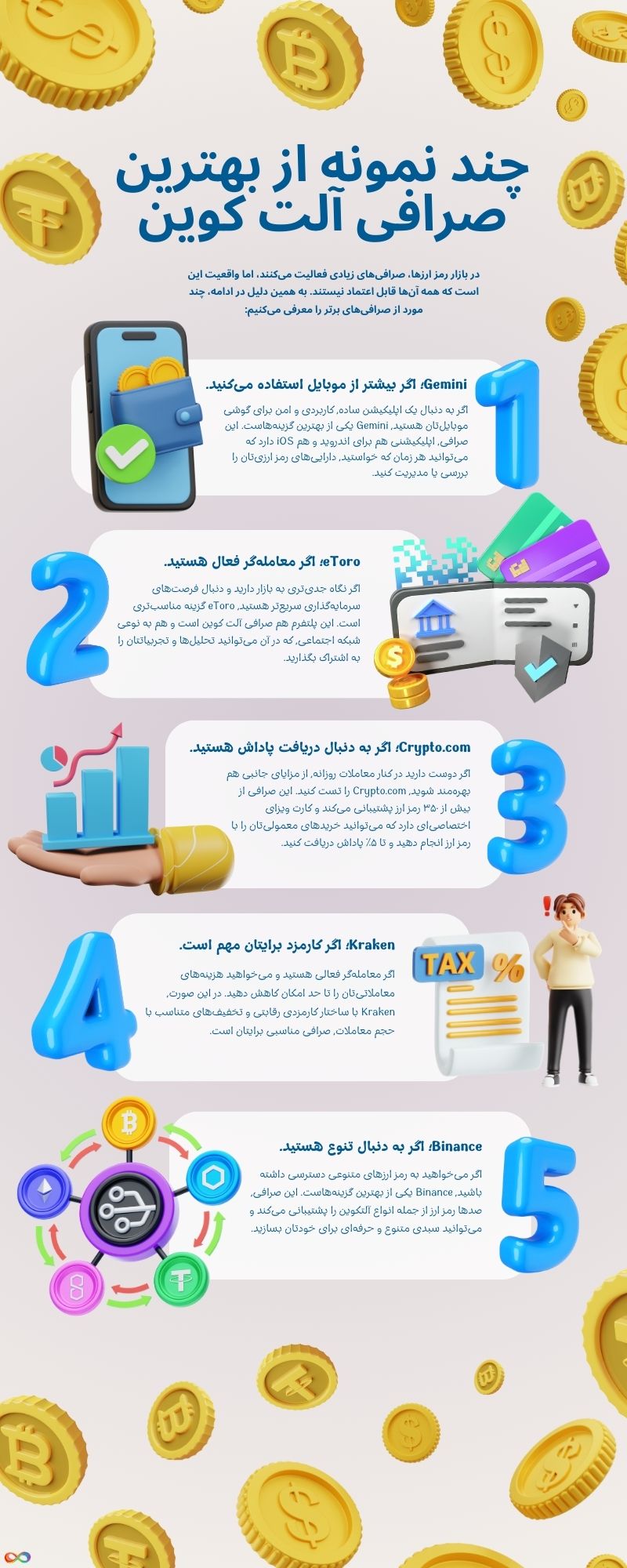 چند نمونه از بهترین صرافی آلت کوین